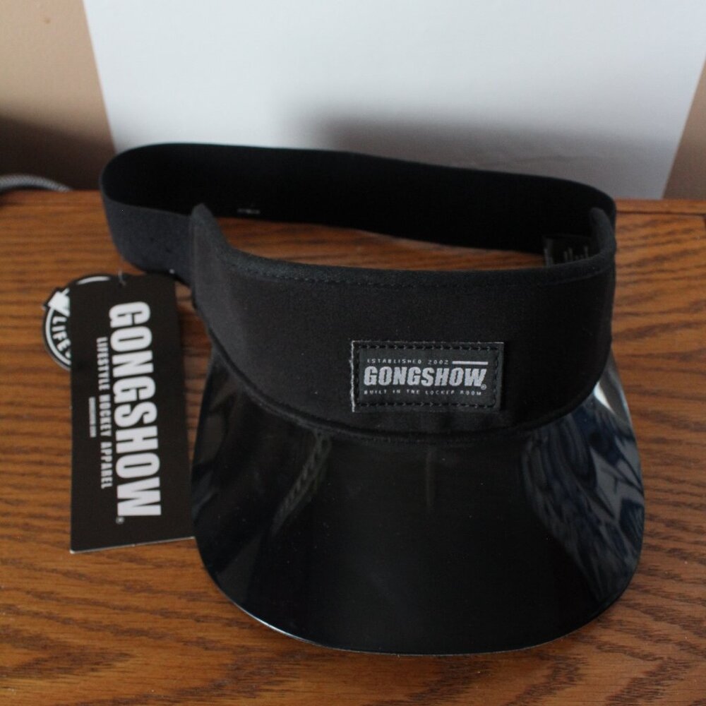 Gongshow Black O/S Visor Anti UV Plastic Peak